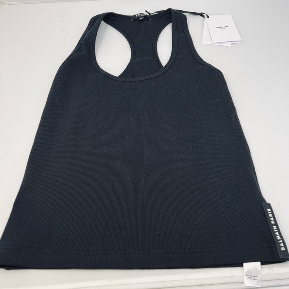 BALMAIN**Black Racerback Tank Top***Small ***$345 - Picture 2 of 6